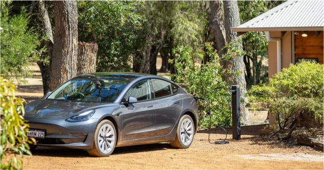 EV charger tesla margaret river forest rise chalet and lodge